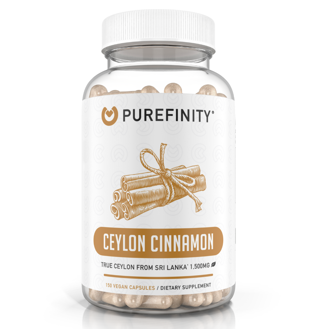 Organic Ceylon Cinnamon Capsules 75-Day Supply (150 Count)